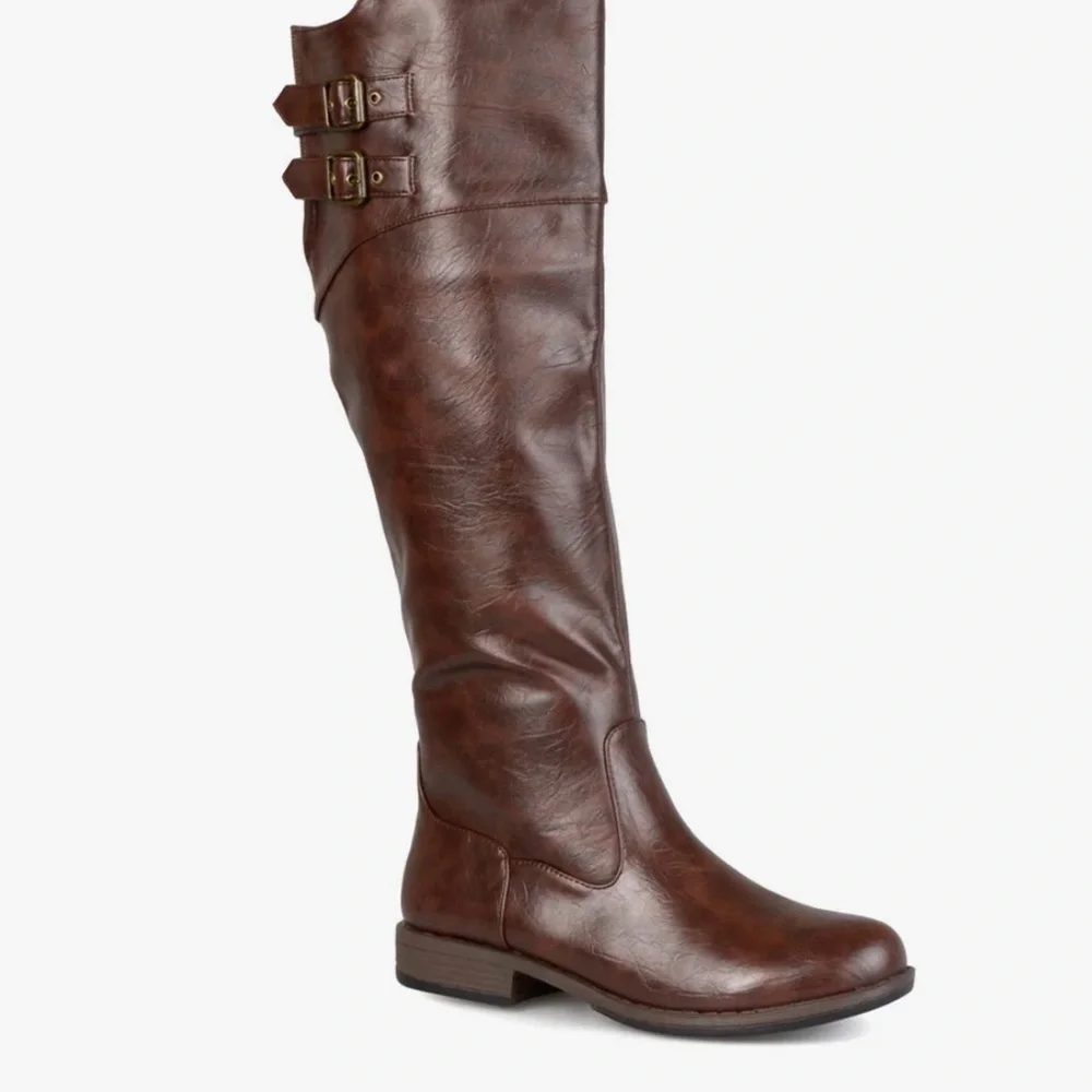 New Journee Collection Women's Tori Wide Calf Knee High Riding Boots size 9